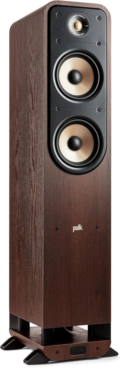 Par de bafles para piso ES55 Polk Audio Color Nogal