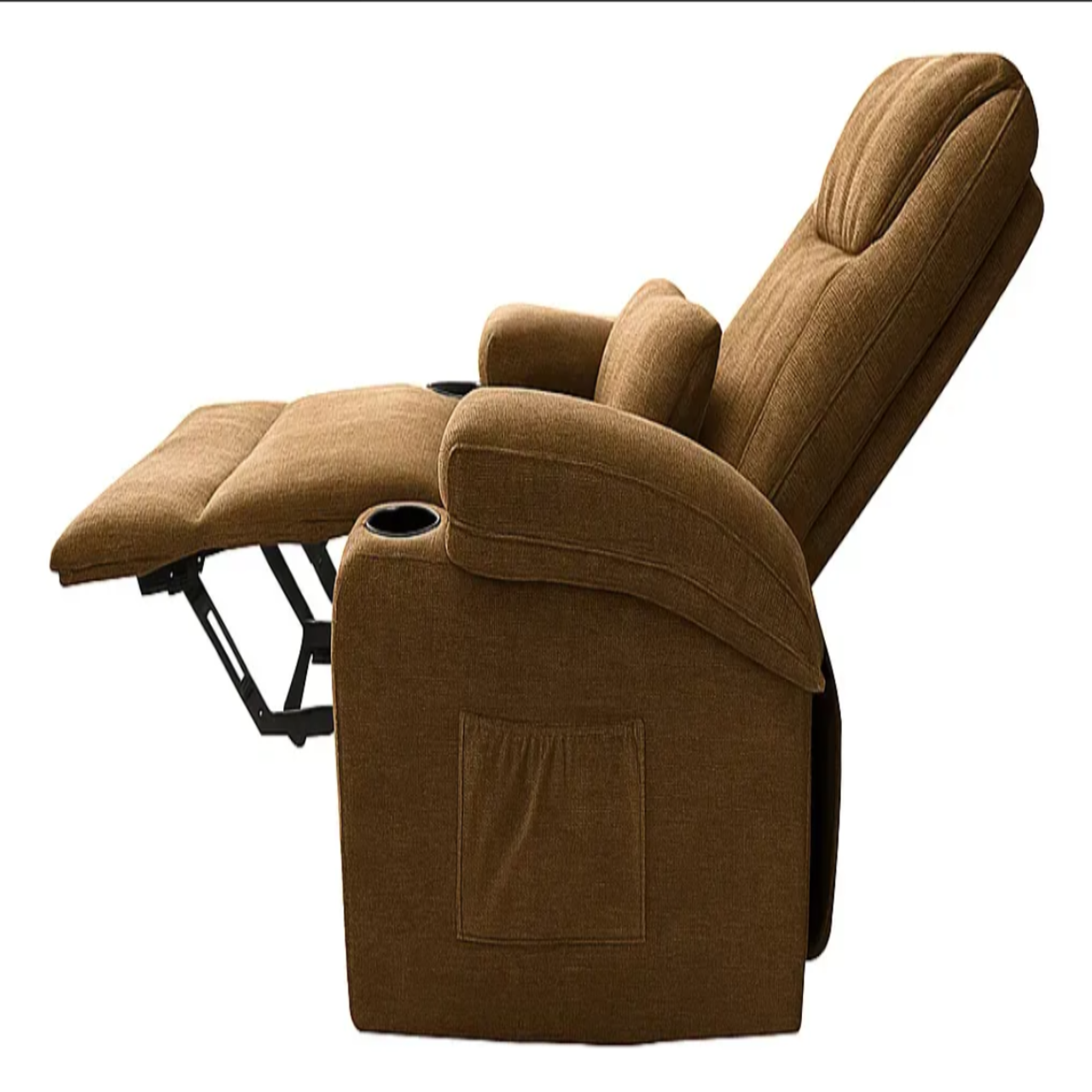 Sillón Masajeador Reclinable, Calentador y con Elevador Electrico Color Chocolate