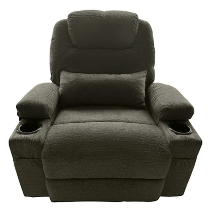 Sillón Masajeador, Reclinable, Calentador y Elevador Eléctrico Gris